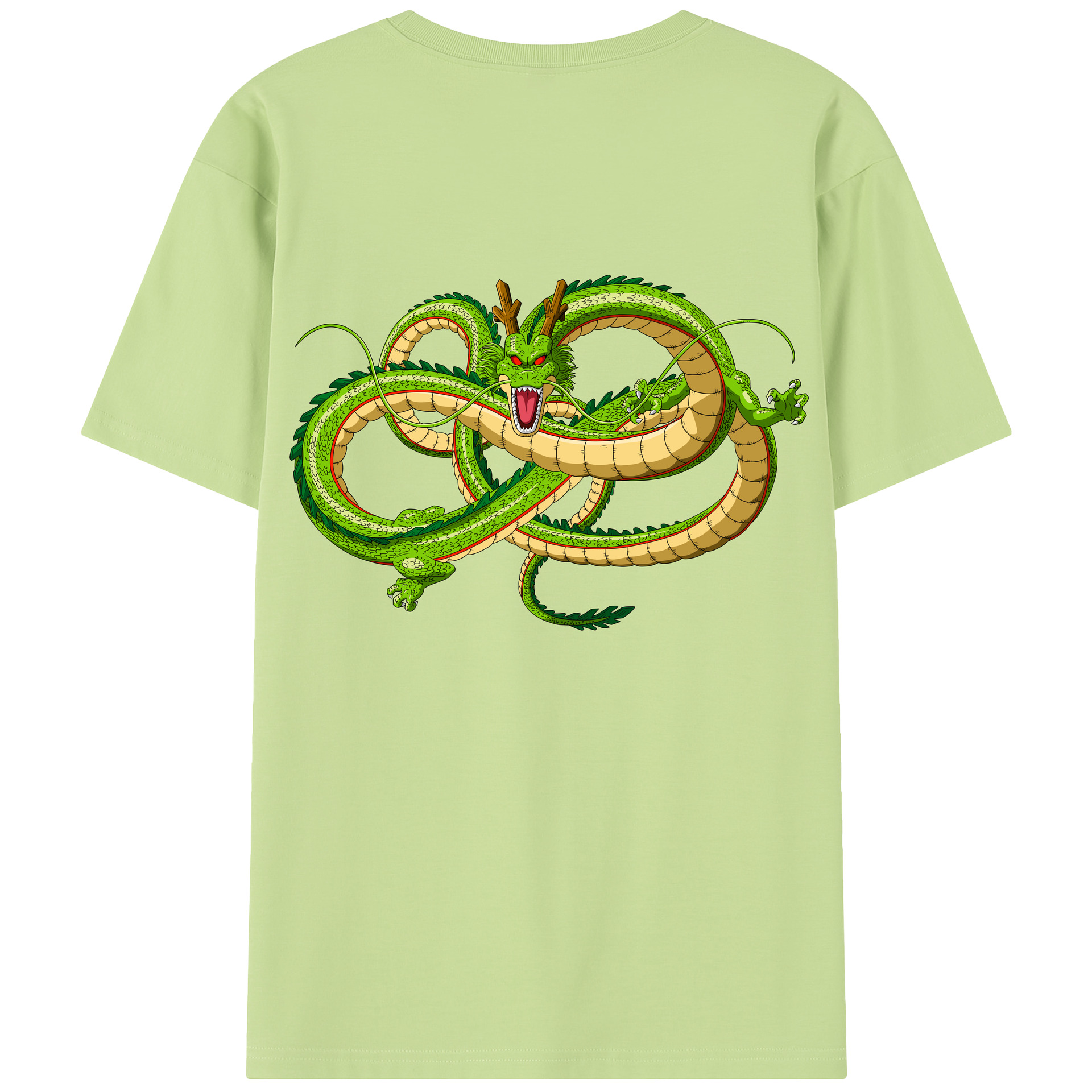 （画像用） ドラゴンボール 神龍 シェンロン DRAGON BALL Shenron 綿100％半袖Tシャツ（背面プリント）